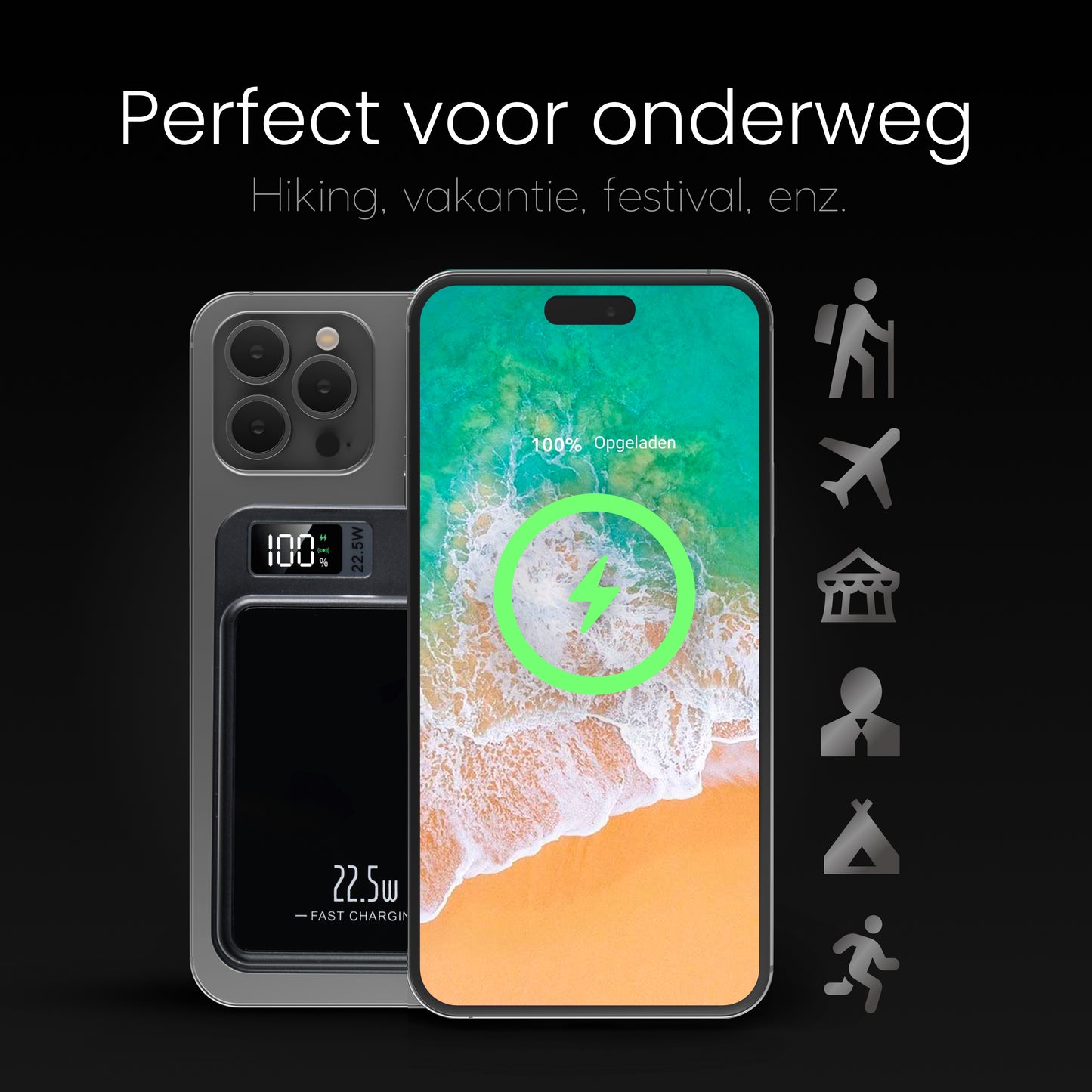 DEPLAND Draadloze Powerbank